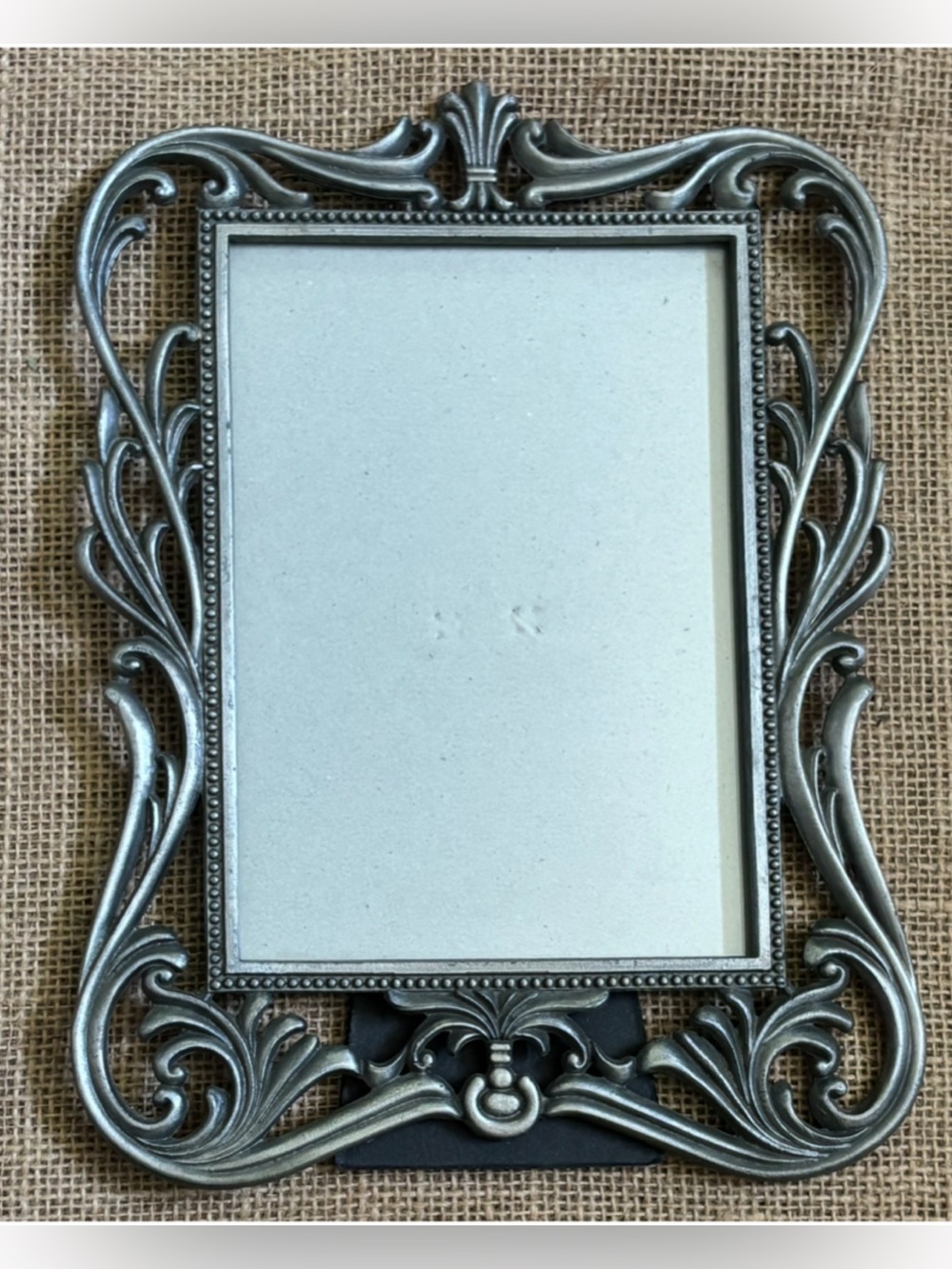 Vintage Melannco Pewter Picture Frame Elegant Victorian NEEDS REPAIR READ